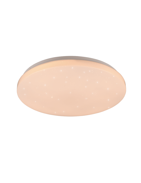 Plafonnier LED multicolore Kira et flashs lumineux chauds