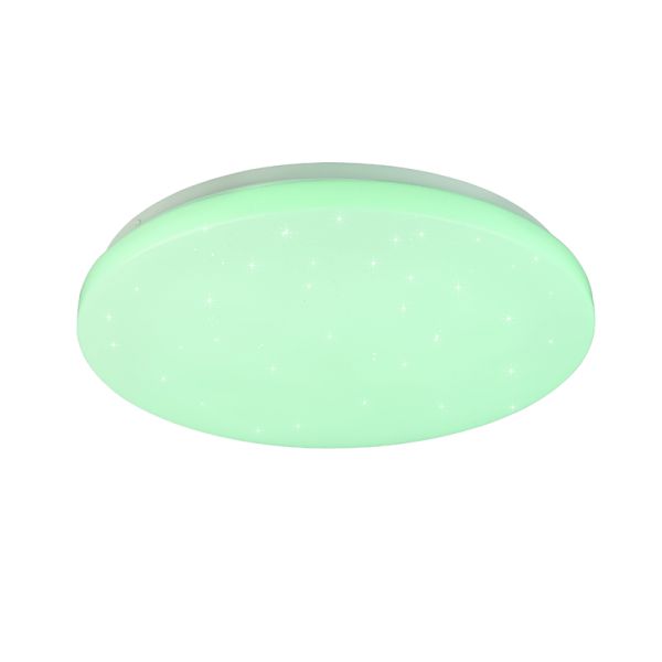 Plafón Kira LED multicolor y destellos verde