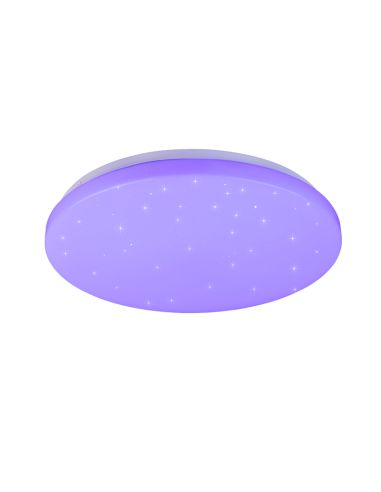 Plafón Kira LED multicolor y destellos azul