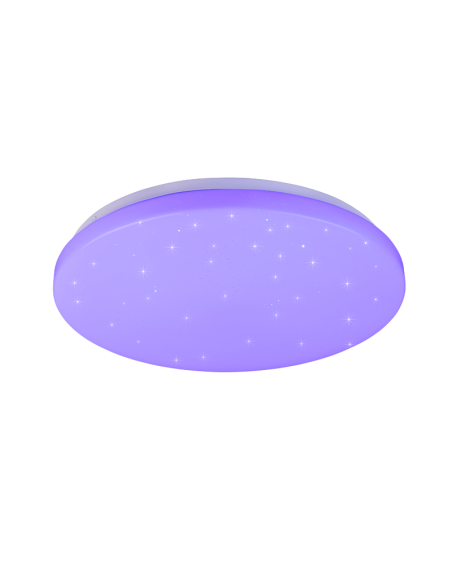 Plafón Kira LED multicolor y destellos azul