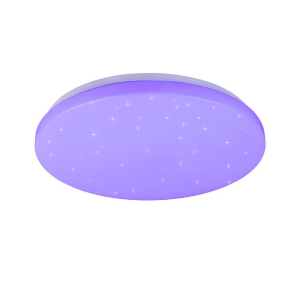 Kira Candeeiro de tecto multicolor LED e flashes azuis