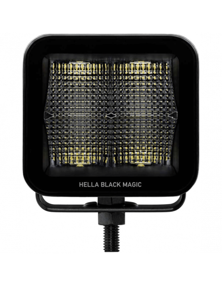 Farol LED Quadrado Cubo Mágico Negro 3,2" 12V/24V 3000Lm 1 Pc Deutsch Hella 1FA 358 176-851 Hella | LeonLeds