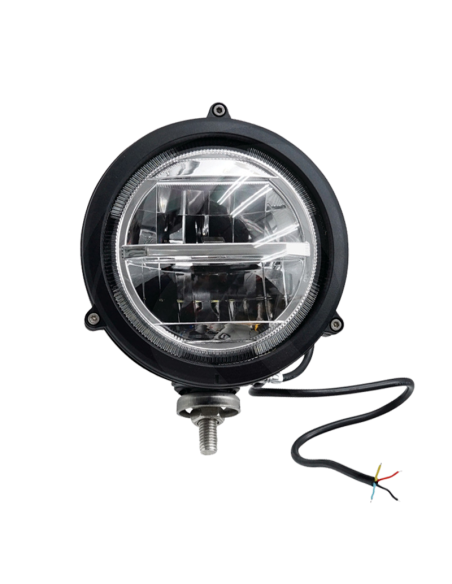 Faro LED Redondo Delantero con Luz de Carretera y Luz de Largo Alcance | LeonLeds