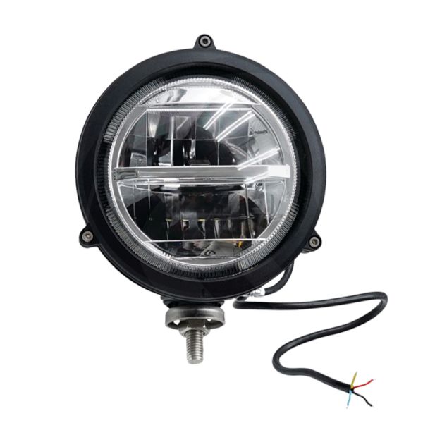 Faro LED Redondo Delantero con Luz de Carretera y Luz de Largo Alcance | LeonLeds