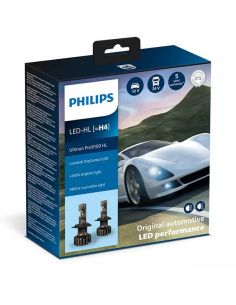 Bombilla LED H4 potente PRO9100 5800K 1.000Lm/1.500Lm 12V / 24V + 350% de luz Pack 2 Unds. 11342U91X2 Philips | LeonLeds