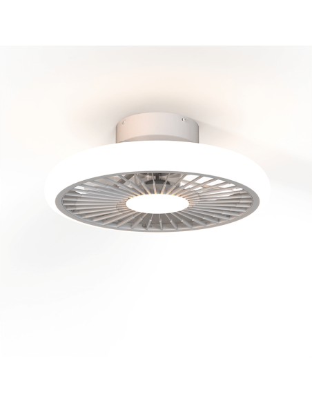 Ventilador de techo LED redondo Turbo blanco