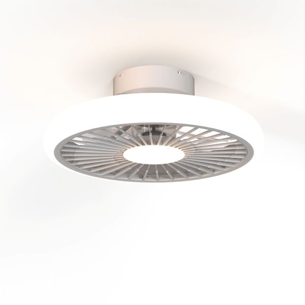 Ventilador de techo LED redondo Turbo blanco