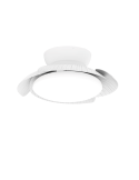 Ventilador con luz LED y aspas desplegables Aloha blanco