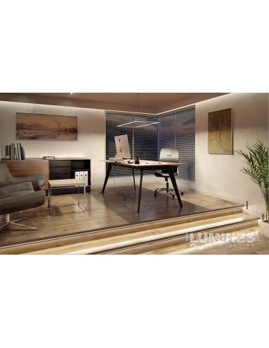 Perfil de superfície preta para fitas de LED -Tipo A- 2 metros 10-0012-20 Lumines 5901854770161| leonleds