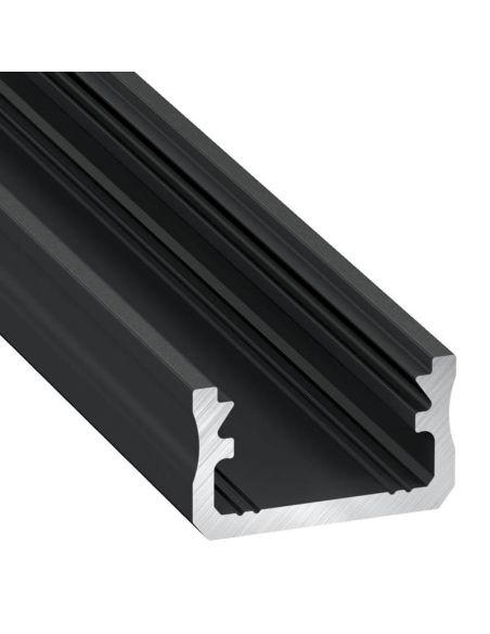 Perfil de Superficie negro para Tiras LED  -Tipo A- 2 metros 10-0012-20 Lumines | LeonLeds