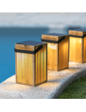 Farol de mano LED solar Okinawa IP54 ambiente exterior