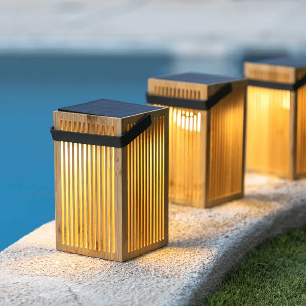 Farol de mano LED solar Okinawa IP54 ambiente exterior