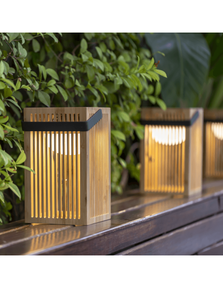 Farol de mano LED solar Okinawa IP54 ambiente portátil