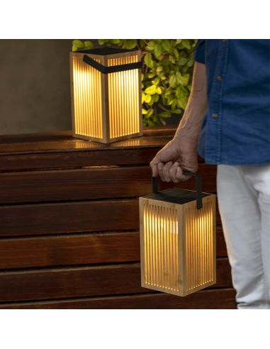 Farol de mano LED solar Okinawa IP54 ambiente