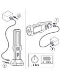 Linterna LED de trabajo con base de carga con Iman trasero y inferior UHL280 Base Hella | LeonLeds
