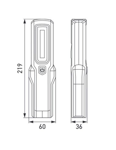 Linterna LED de trabajo Magnética y base orientable 180º UHL280 Recargable 3,7V 2000mAh 2XM 357 300-301 Hella | LeonLeds