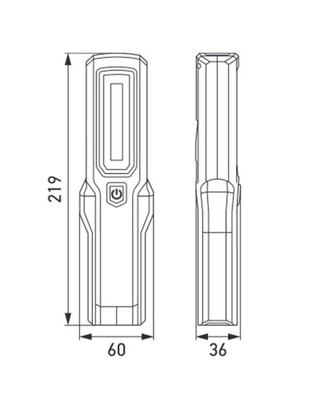 Linterna LED de trabajo Magnética y base orientable 180º UHL280 Recargable 3,7V 2000mAh 2XM 357 300-301 Hella | LeonLeds