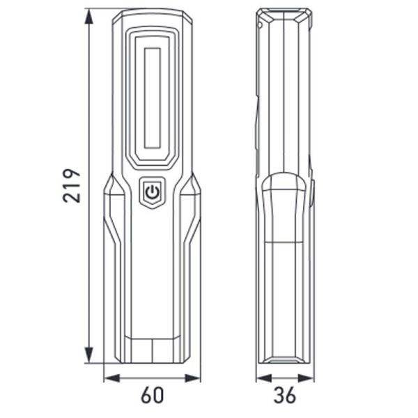 Linterna LED de trabajo Magnética y base orientable 180º UHL280 Recargable 3,7V 2000mAh 2XM 357 300-301 Hella | LeonLeds