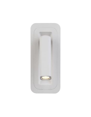 Aplique LED de pared con lector Boheme blanco