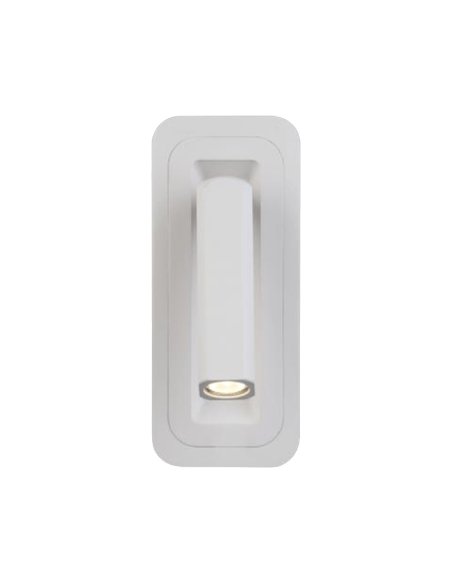 Aplique LED de pared con lector Boheme blanco