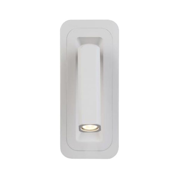 Aplique LED de pared con lector Boheme blanco