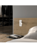 Aplique LED de pared con lector Boheme blanco ambiente
