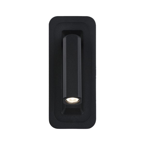 Luz de parede LED Boheme preta com leitor