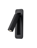 Applique LED Boheme noire orientable avec lecteur