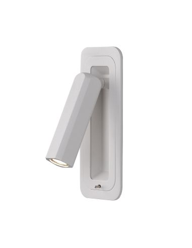 Aplique LED con interruptor Boheme blanco ACB