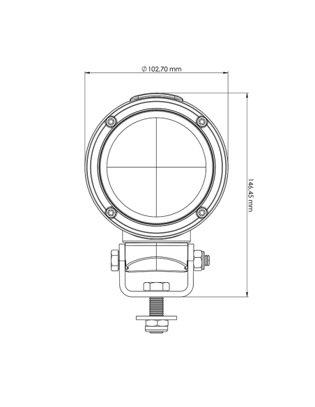 Faro LED Horizontal giratorio Tyri | Faro Horizontal LED New Holland | LeonLeds