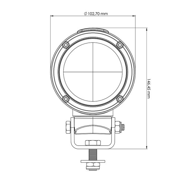 Faro LED Horizontal giratorio Tyri | Faro Horizontal LED New Holland | LeonLeds