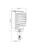 Faro LED Horizontal giratorio Tyri | Faro Horizontal LED New Holland | LeonLeds