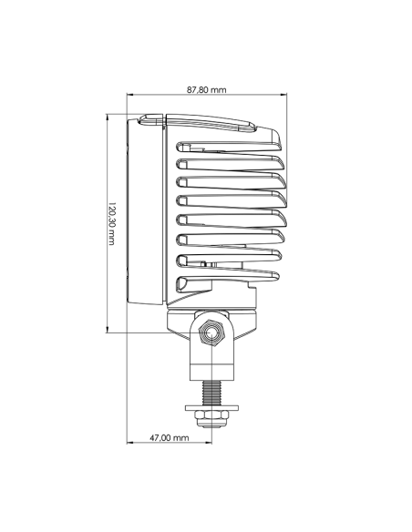 Faro LED Horizontal giratorio Tyri | Faro Horizontal LED New Holland | LeonLeds