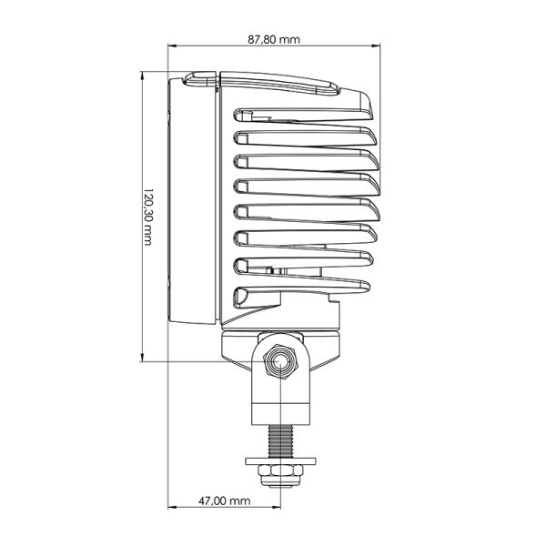 Faro LED Horizontal giratorio Tyri | Faro Horizontal LED New Holland | LeonLeds