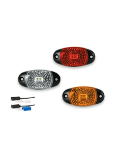 LED de posição reflexiva oval ou luz de afastamento com conector Fristom FT025 FT-025 | leonleds