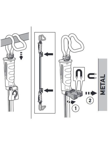 Hella Lámpara LED de Capot ajustable con gancho y imán 1000Lm Recargable UBL1000 2XM 357 300-501 Hella | LeonLeds