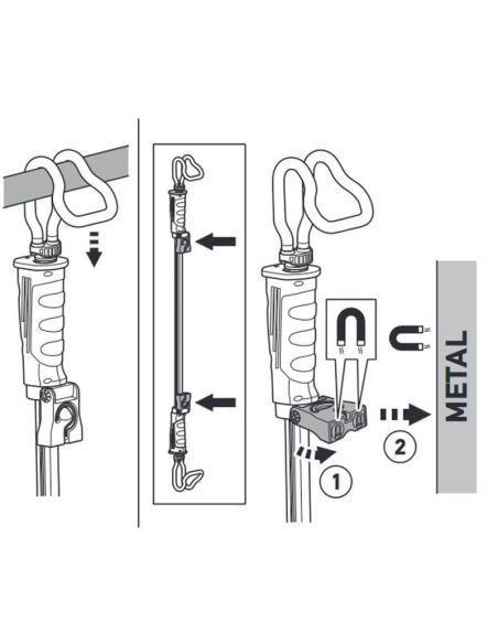 Hella Lámpara LED de Capot ajustable con gancho y imán 1000Lm Recargable UBL1000 2XM 357 300-501 Hella | LeonLeds