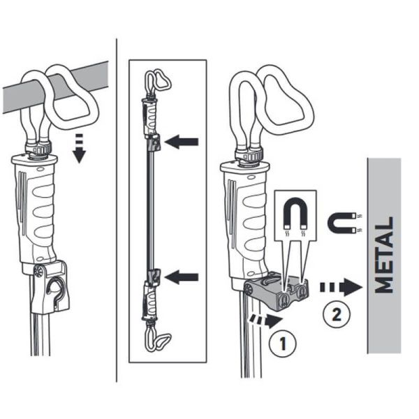 Hella Lámpara LED de Capot ajustable con gancho y imán 1000Lm Recargable UBL1000 2XM 357 300-501 Hella | LeonLeds
