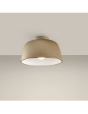 Plafón de techo Miso oro-blanco pequeño 1xE27