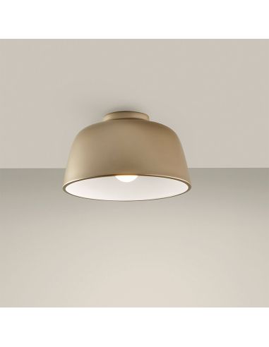 Plafón de techo Miso oro-blanco pequeño 1xE27