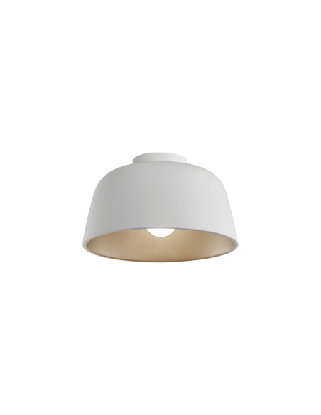 Plafon de techo blanco decorativo Miso ø285mm oro