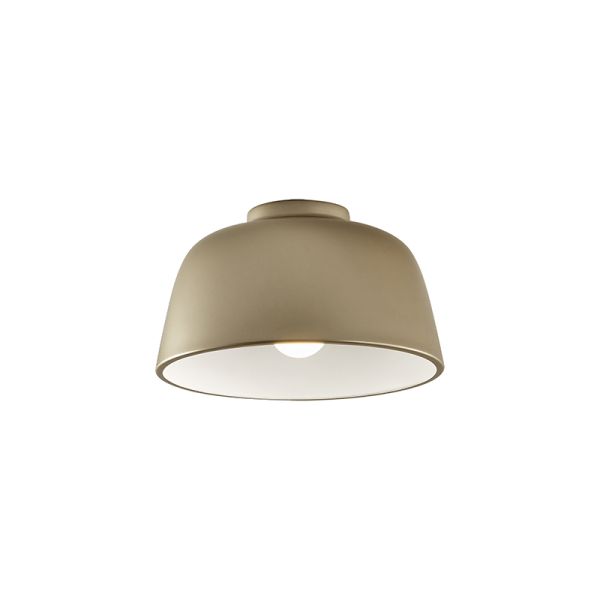 Plafón de techo Miso oro-blanco pequeño 1xE27