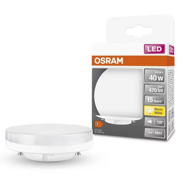 Lâmpada LED Star GX53 4.9W - Substitui 40W e 470Lm 4058075433441 LedVance | leonleds