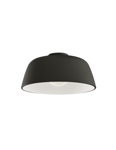 Plafón redondo grande Miso negro 43,3cm blanco