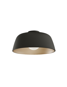 Plafón redondo grande Miso negro 43,3cm blanco 2