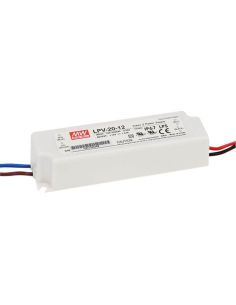LPV-20-12 LED Fuente de alimentación estanca IP67 Mean Well | LeonLeds