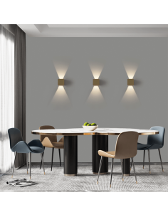 Applique murale d'extérieur LED Kendo or orientable 2