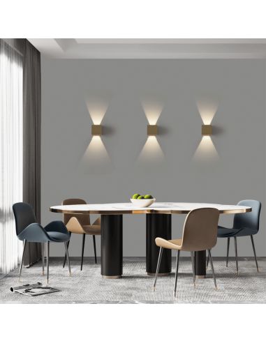 Applique d'extérieur LED Kendo or lumière d'ambiance réglable