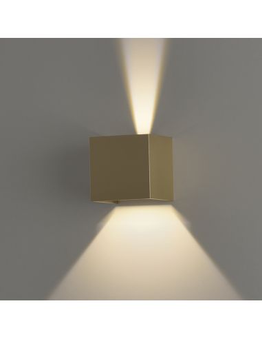 Applique d'extérieur LED Kendo or lumière orientable formes ACB