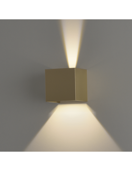 Aplique LED exterior Kendo oro luz ajustable ACB formas